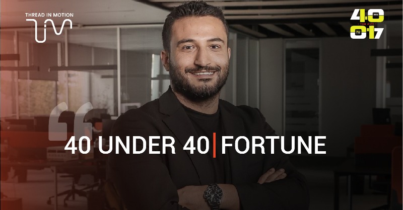 threadinmotion's tweet photo. Our CEO Kadir Demircioğlu has been recognized by @fortuneturkiye as an honouree of “40 under 40” list, in which the business leaders that lead the developments in society and the industry are listed.

#40under40
#wearabletechnologies