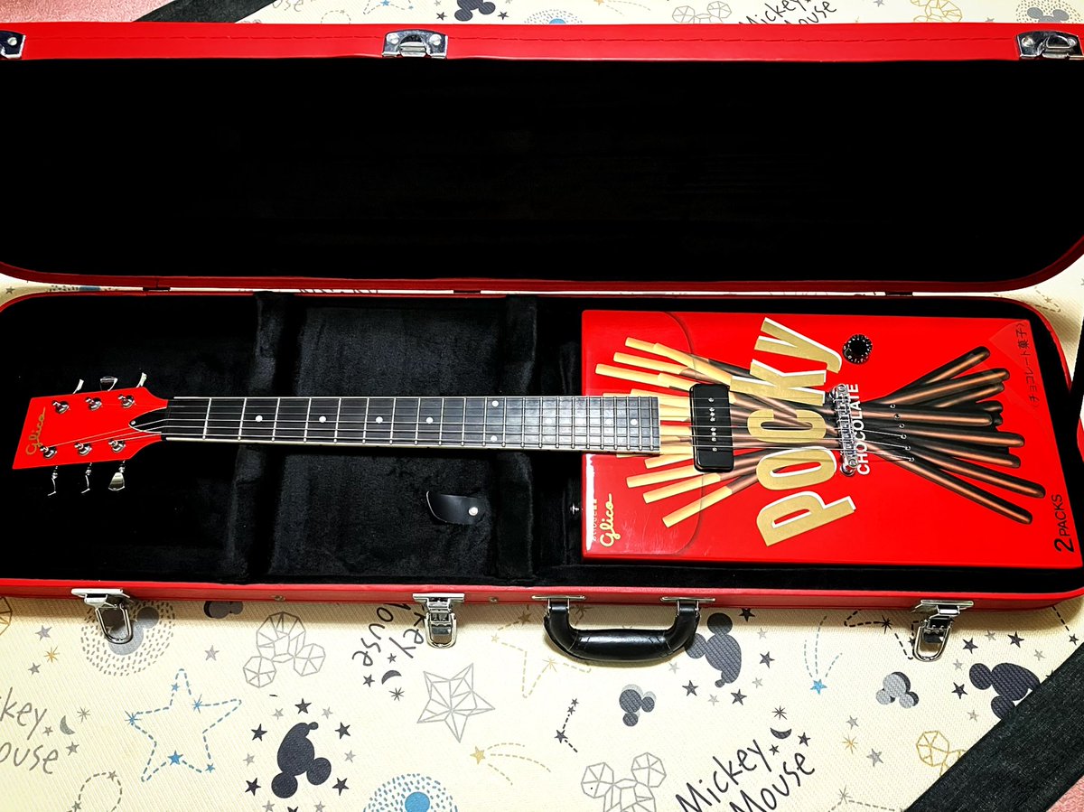 希少！レア】pocky guitar ポッキーギター 専用ハードケース付き 未