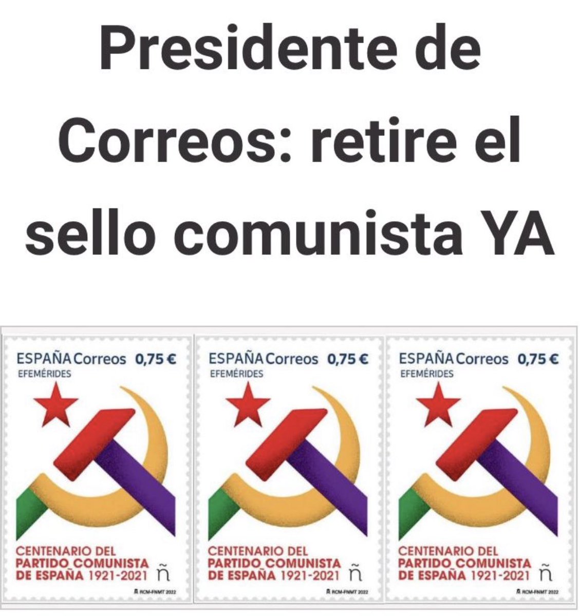 hermanntertsch's tweet photo. ¡Propaganda asesina, no!
Ni esvástica ni hoz y martillo.
¡¡No a la ideología asesina que promueve el Gobierno felón y traidor de Sánchez/ETA!! https://t.co/62dAZZJhNX