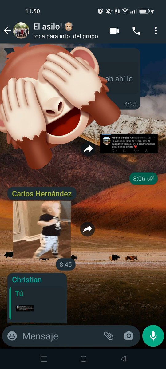 albertomorcill7's tweet photo. @martaaheer Ese tweet ya salió a las 8 de la mañana 😂😂😂 https://t.co/6EpggaLHr6