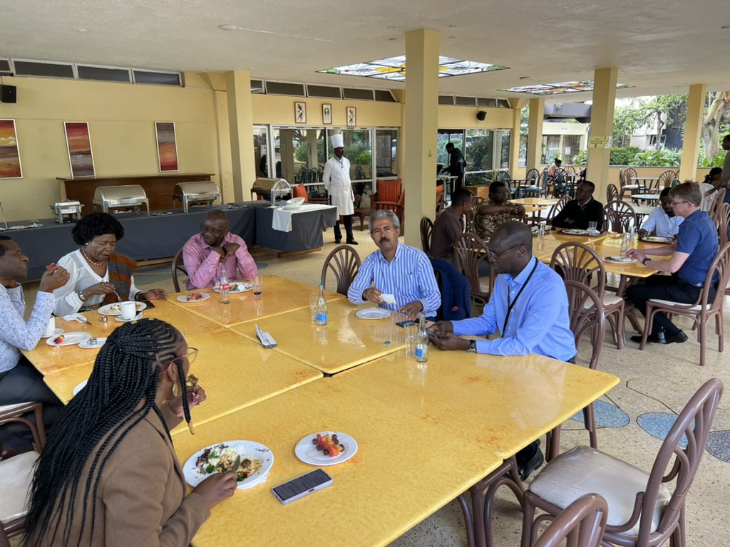 <a href="/BioInnovate/">BioInnovate Africa</a> Programme Advisory Committe enjoying well deserved canteen lunch after selection of new roster of innovation projects for Eastern Africa <a href="/Yifrutafesse/">Yifru T Bekele</a> <a href="/ANTHONYMSHANDE1/">ANTHONY MSHANDETE</a> <a href="/JuliusEcuru/">Julius Ecuru</a>