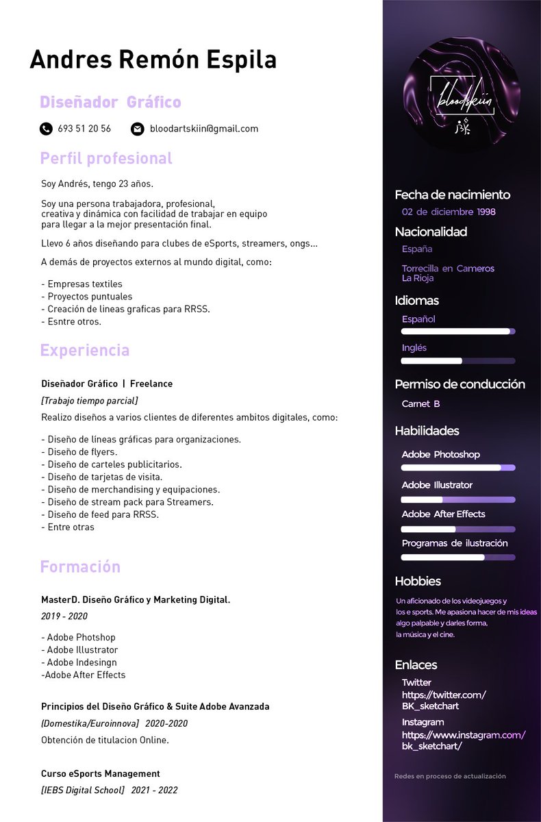 Actualmente me encuentro en busca de proyectos
Se agradece difusión.🔄❤️