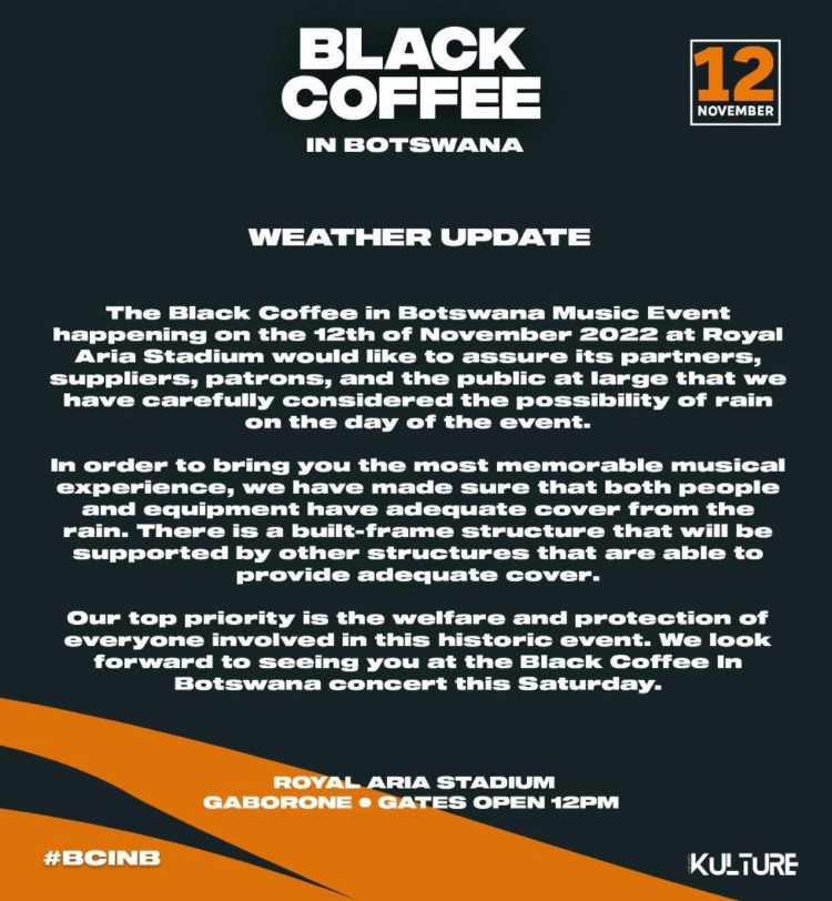 Yarona FM will be live at Black Coffee tomorrow. Tune in &amp; see you there 🥳 #BlackCoffee #Kulture #YaronaFM