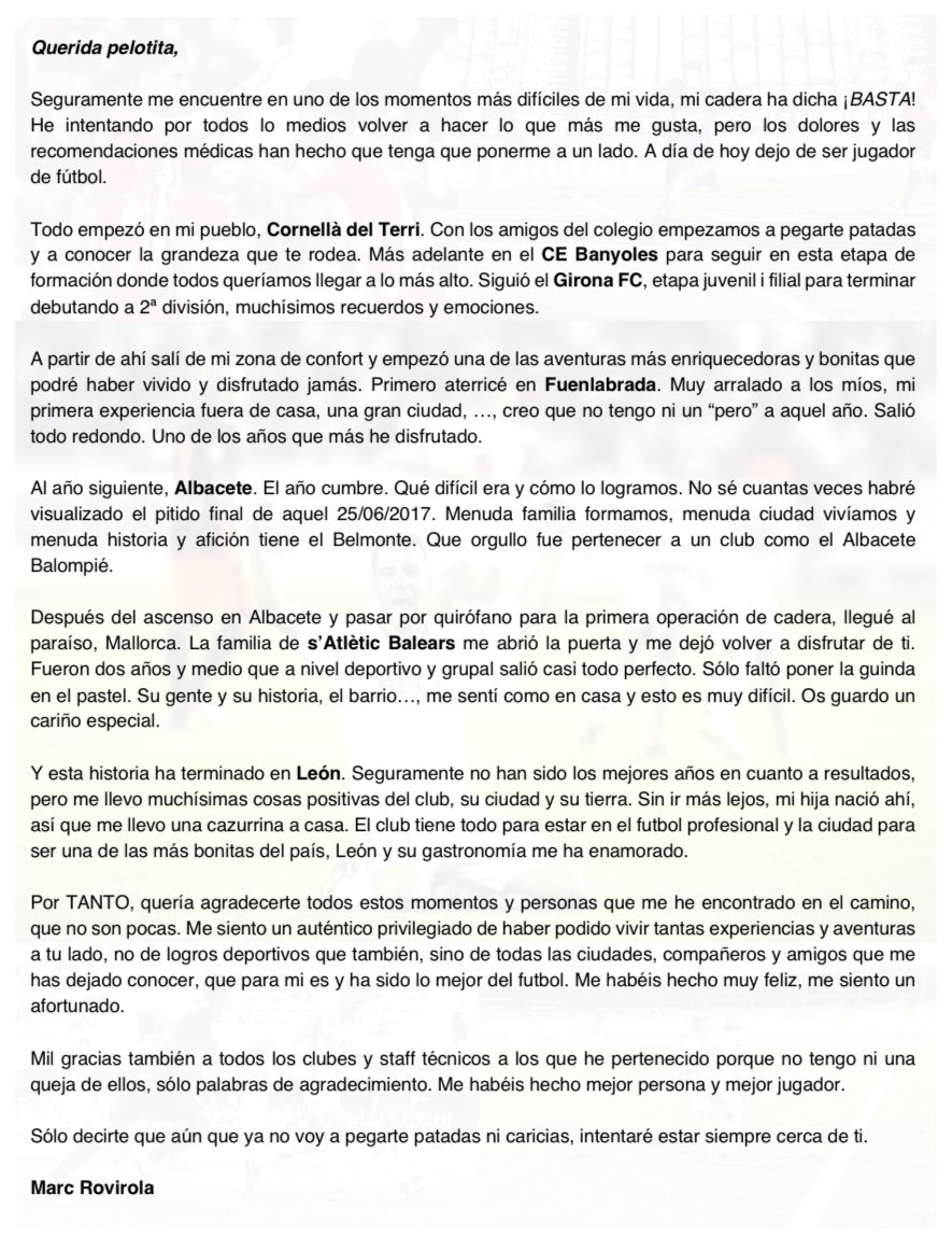 Gracias por TANTO, te voy a echar mucho de menos!

Gràcies per TANT, et trobaré molt a faltar!

⚽️❤️
