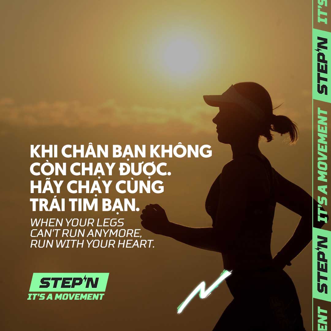 Khi chân bạn không còn chạy được. Hãy chạy cùng trái tim bạn.

When your legs can't run anymore, run with your heart.

#Chạy #Chạybộ #vietnam #practice #longrun #time #therapy #mentalhealth #mental #running #movement #STEPN #jog #run #hobby #walk #stepn_vietnam