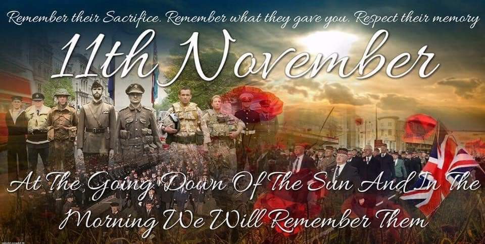 Remembering the 11th hour we will remember and reflect ,