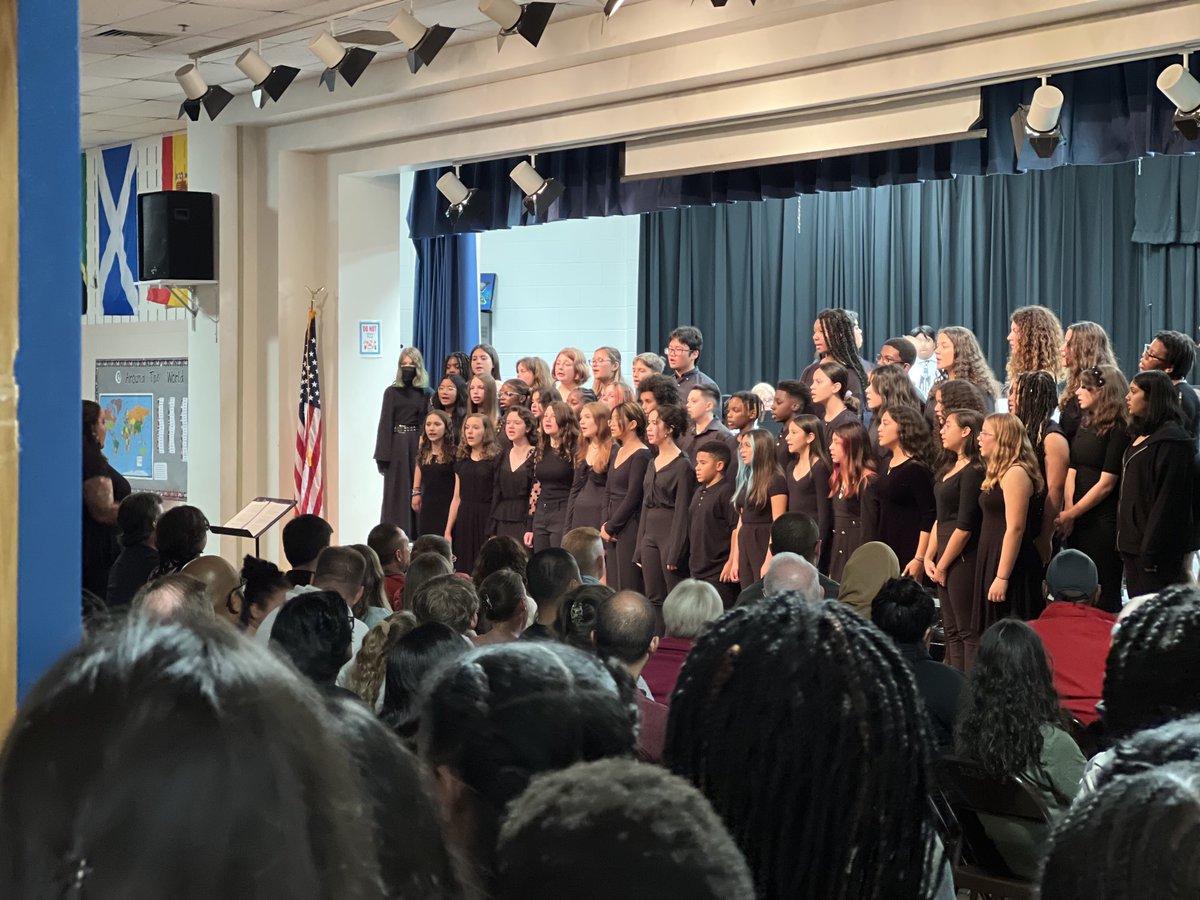 A great turnout for the BCMS Veterans Day band, chorus, &amp; orchestra concert! Thanks to Ms. Jones &amp; Ms. Schmidt for all of their work to benefit our students!