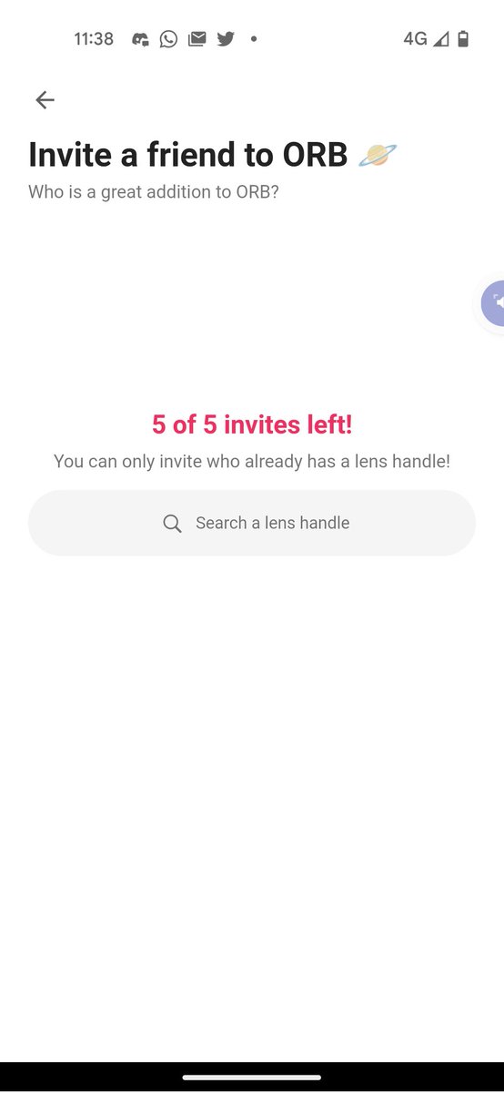 For_thune's tweet photo. I have invite code to try ORB app, web3 social media.
Comment and i'll DM you the code ! @LensProtocol @orbwagmi #lensprotocol #orb #orbapp https://t.co/9zXy0VbBqh