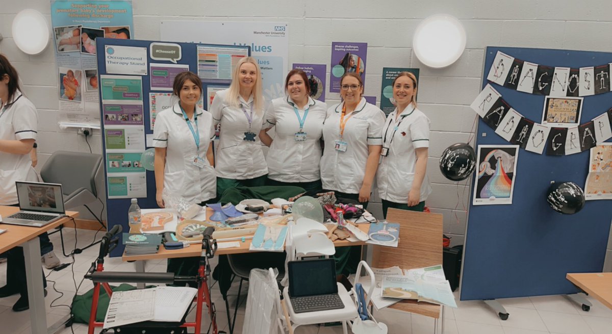 NMcrCSNS's tweet photo. Celebrating AHP careers day educating  school and college students how important AHP roles are for the future #chooseOT #OTHacks #OTweek2022 @TracyWa85424040 @GM_AHP @LCO_AHPs @TraffordOTs @NicolaAshton17 @CharlotteHegin1 @leilamon @WythenshaweHosp @mcrlco @NMcrCSNS https://t.co/8YYWMhs9Bj