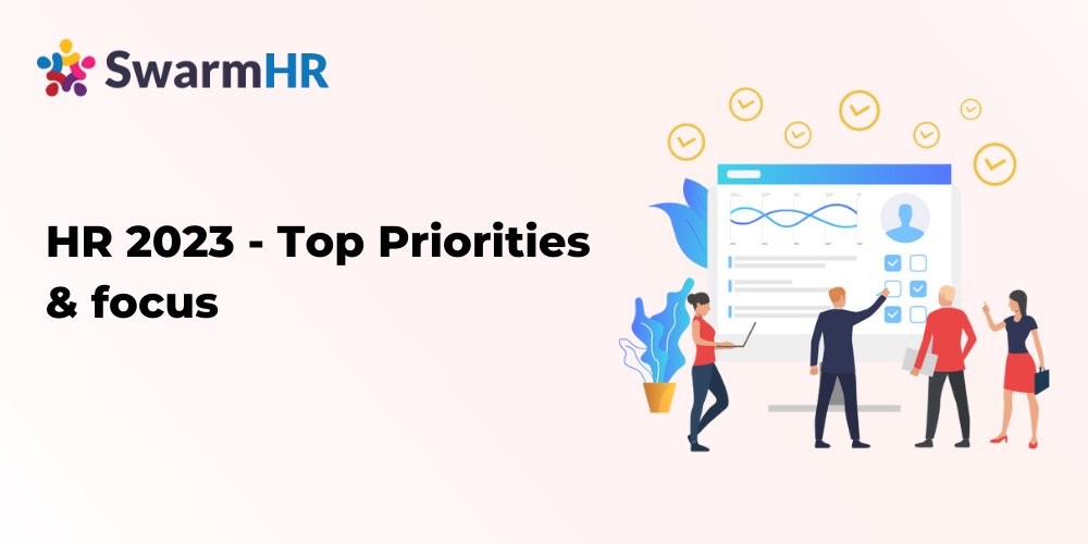 SwarmHr's tweet photo. With a new year comes new trends and new priorities. So, what do the HR professionals of today think are the top priorities and trends for the year 2023?  
Read out the top 7 strategic initiatives that HR leaders need to prioritize in 2023: 

https://t.co/Tx15gYh0Mg

#hr https://t.co/30eQ1pIRms