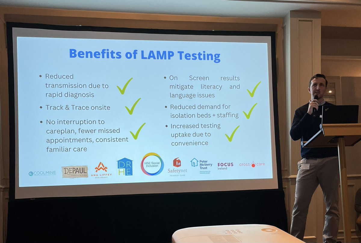 HSECHODNCC's tweet photo. The biggest benefit of LAMP testing has been reduced transmission #DNCCLearningEvent https://t.co/90ZwEotZVo