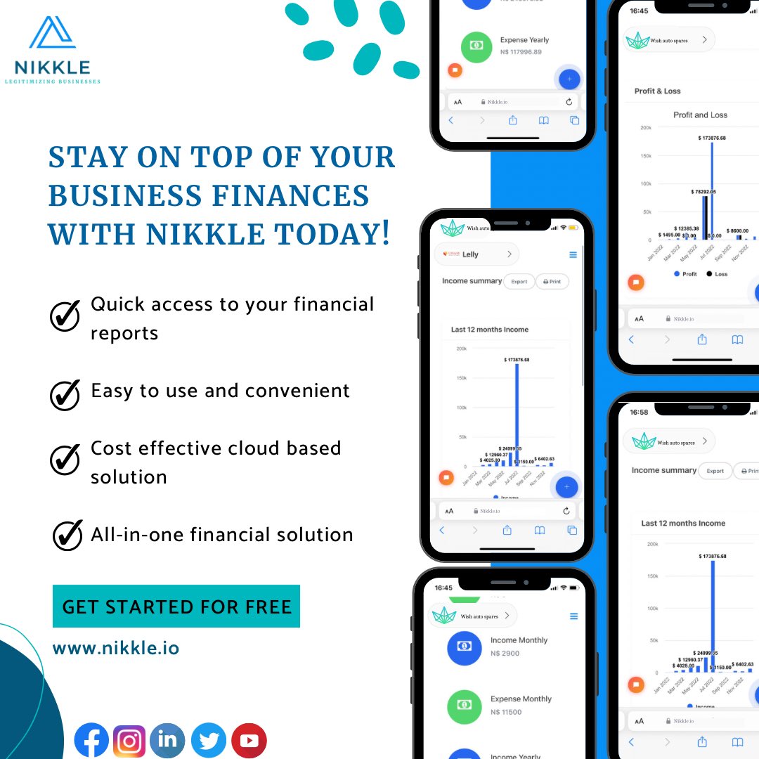 Our cloud-based financial management solution is designed to help your business get tasks like invoicing, expense tracking, generating reports and more done with ease.

Sign up to Nikkle today!

nikkle.io 

#bookkeeping #signup #businesssolution #invoices #reports