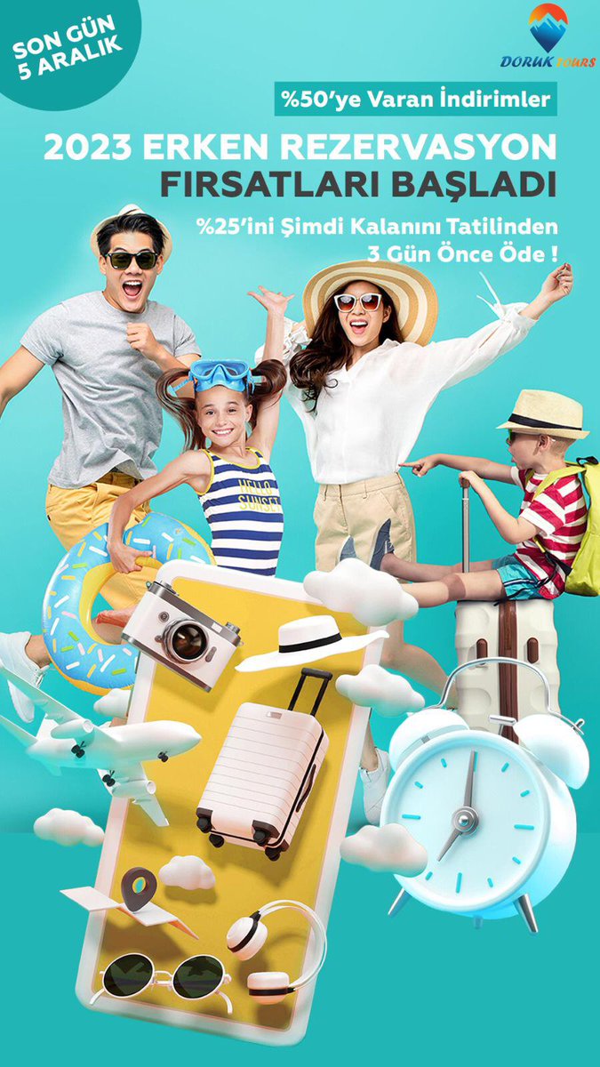 Yazın en güzel tatiline en uygun fiyatlarla kavuşmak için acele edin!
✨ 2023 Erken Rezervasyon fırsatları
👉🏻 %50'ye varan indirimlerle tatilini planla, %25'ini şimdi kalanını 3 gün kala öde.

#erkenrezervasyon #erkenrezervasyonfırsatı #kampanya #tatil #holiday #yaztatili
