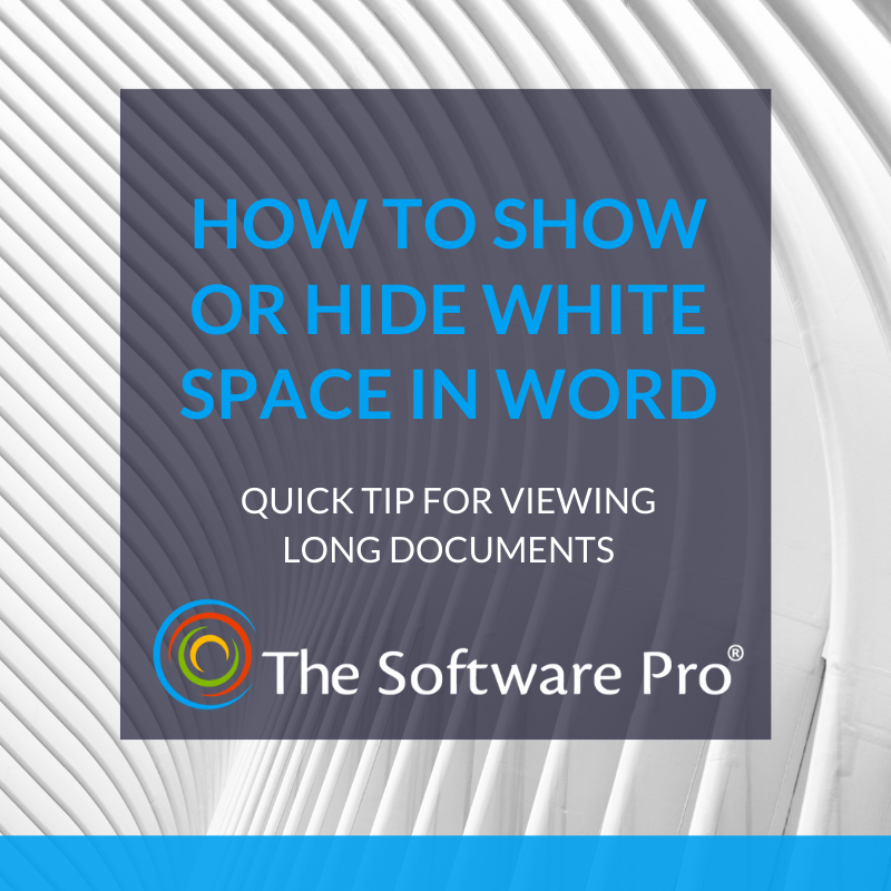 TheSoftwarePro's tweet photo. Find Out How to Show or Hide White Space in Long Microsoft Word Documents (VIDEO)
https://t.co/cTWr1nKTW8
#WordTips
#LongDocuments https://t.co/ehW2KsLhXo
