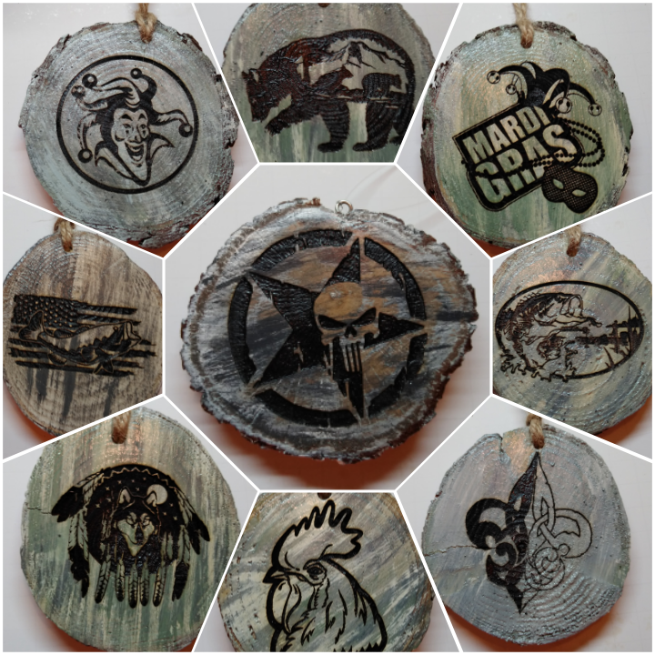 STacklebox's tweet image. I have hand cut and engraved wood Christmas ornaments available. Come on over to the site and check it out.