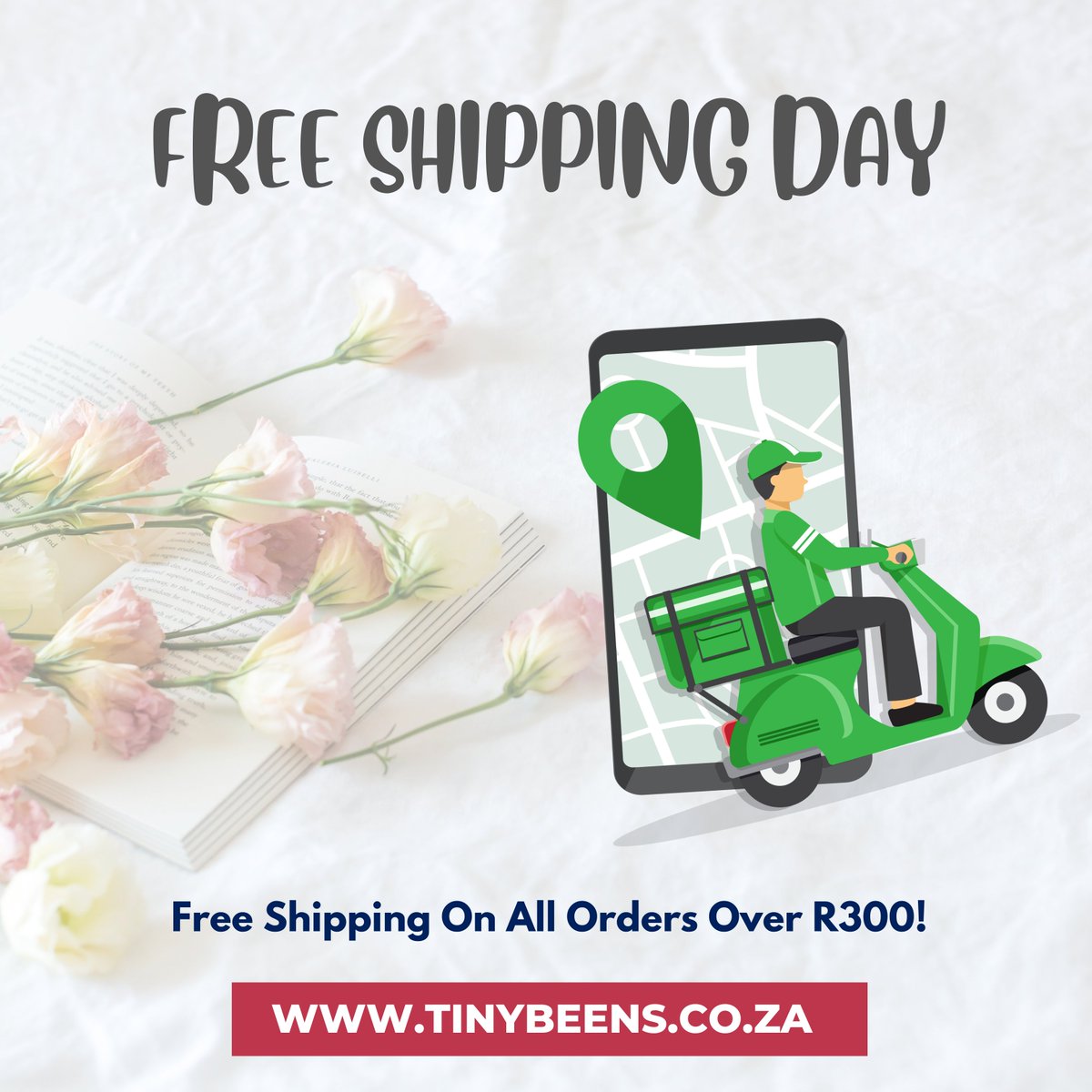tiny_beens's tweet photo. 🚚 Single's Day is FREE DELIVERY DAY 🚚

Get FREE nationwide delivery on orders over R300!
Simply use promo code: FREEDELIVERYDAY11 on checkout.

Valid until Saturday 12 November 2022 at midnight.

Shop now at https://t.co/SBCy3Vp4x7 🛍️ https://t.co/gDCac3hRqC