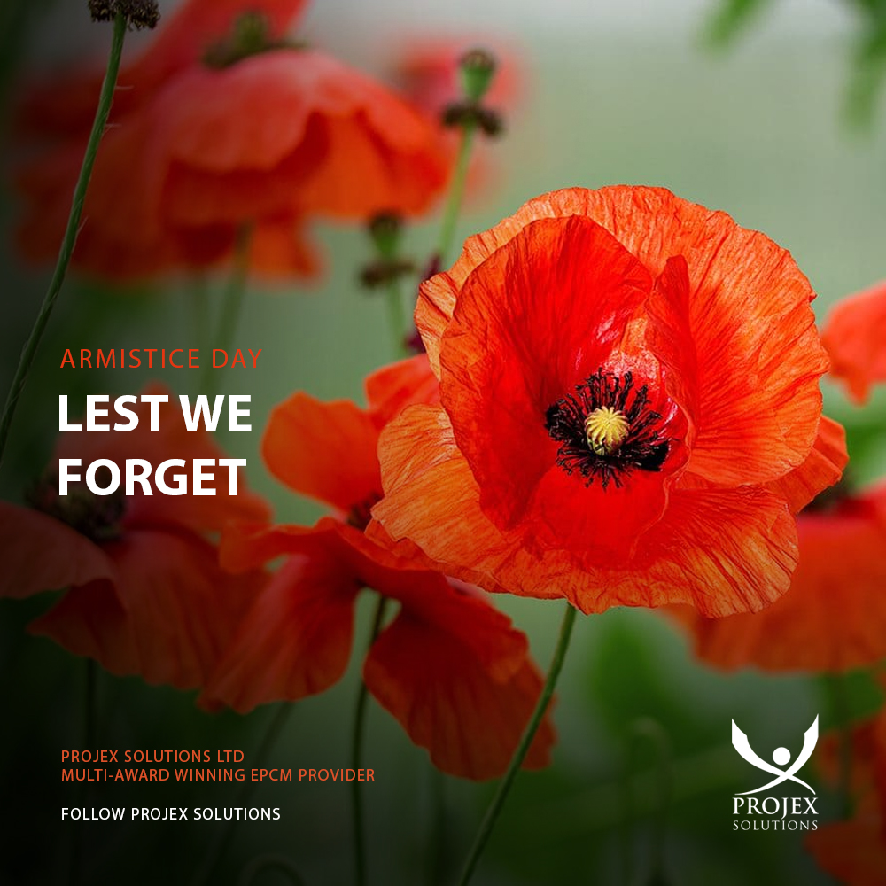 ProjexSolLtd's tweet image. On the 11th hour, of the 11th day, of the 11th month, Projex Solutions will be joining the country by partaking in a two minutes silence, in respect of Armistice Day (Remembrance Day).