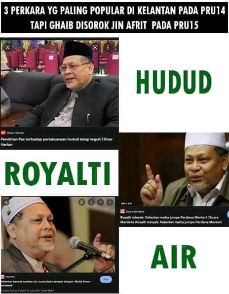 PRU15 PAS dah tak main isu royalti dan hudud ke