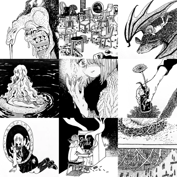 なんだって?!今日は #線画の日 ?!
投稿するしかねぇ✊
inktoberをまとめてみました。 