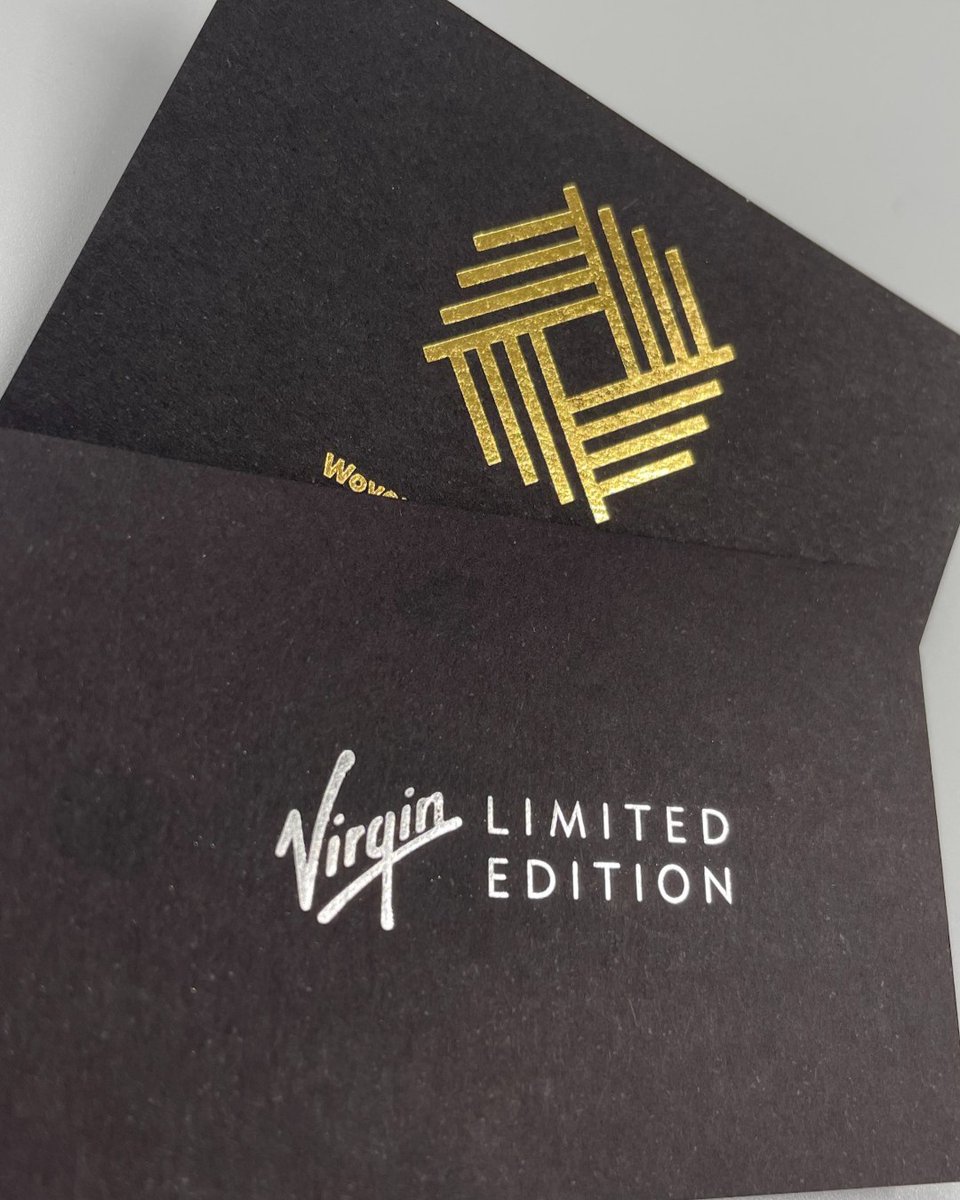 Dayfold's tweet image. #dayfoldfoilingfriday
Silver/gold + black? Sirio Colour Ultra Black 280gsm and Trophy Gold 6002; or, Pop'Set Extra Black 320gsm with Infinity Silver 6727
#foiling #creativepaper #foil #businesscards #foilco #madeonakluge #dayfold
@Foilco @Antalis_UK @FedrigoniUK @KlugeSolutions