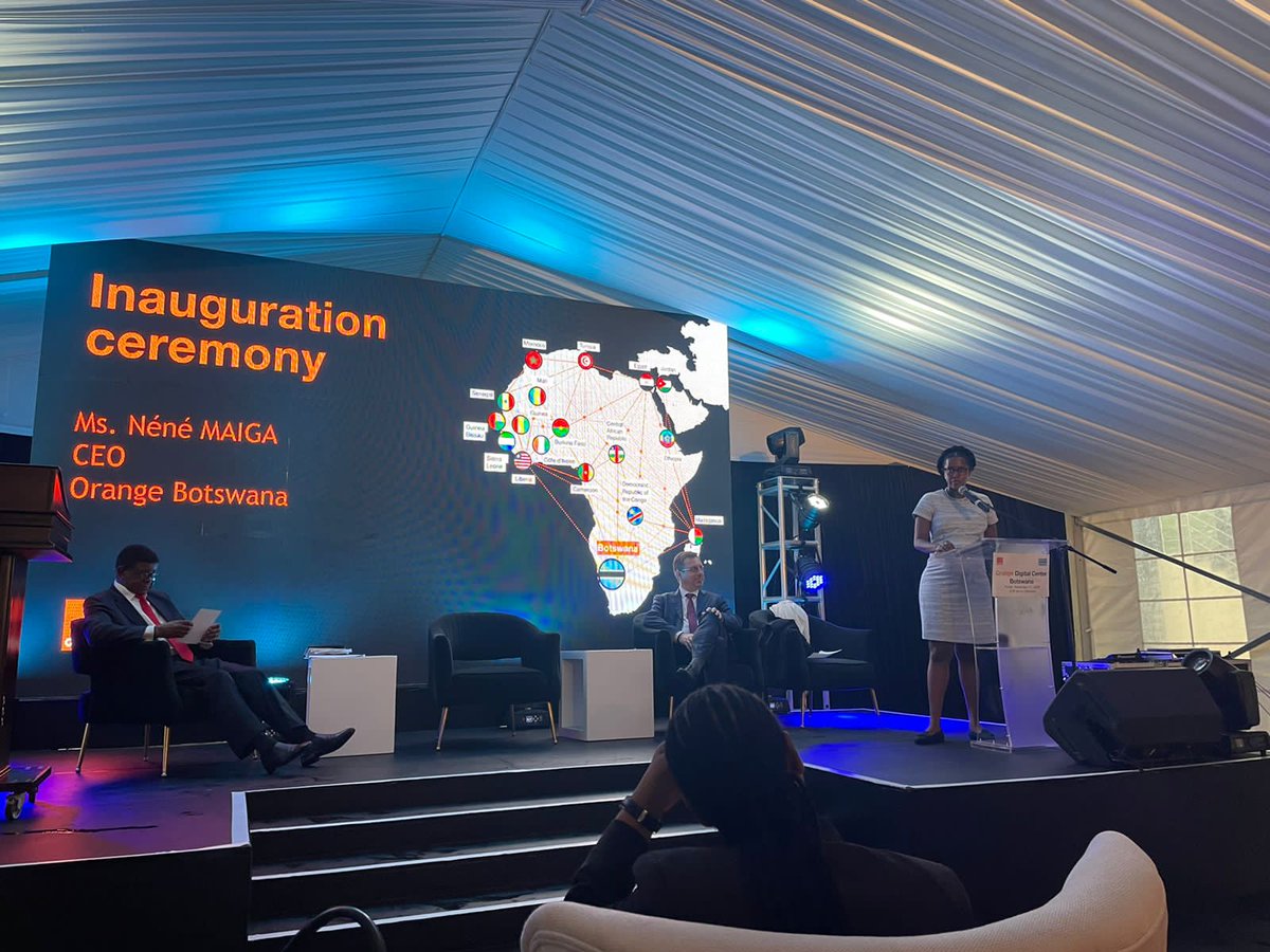 Thrilled to inaugurate the 12th #OrangeDigitalCenter in <a href="/orangebw/">Orange Botswana</a> 🇧🇼 to train young people in digital technology and boost their employability 👏💪🏾