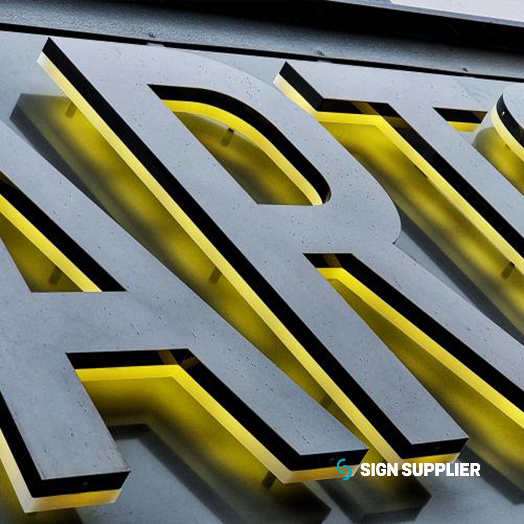 How cool is this one?

Halo-illuminated built-up letters with a mirrored face, fixed to a wet sprayed back tray for an exact colour match to the existing structure.

#signsupplier #signs #signage #signmaker #manufacturing #installation #branding #design #marketing