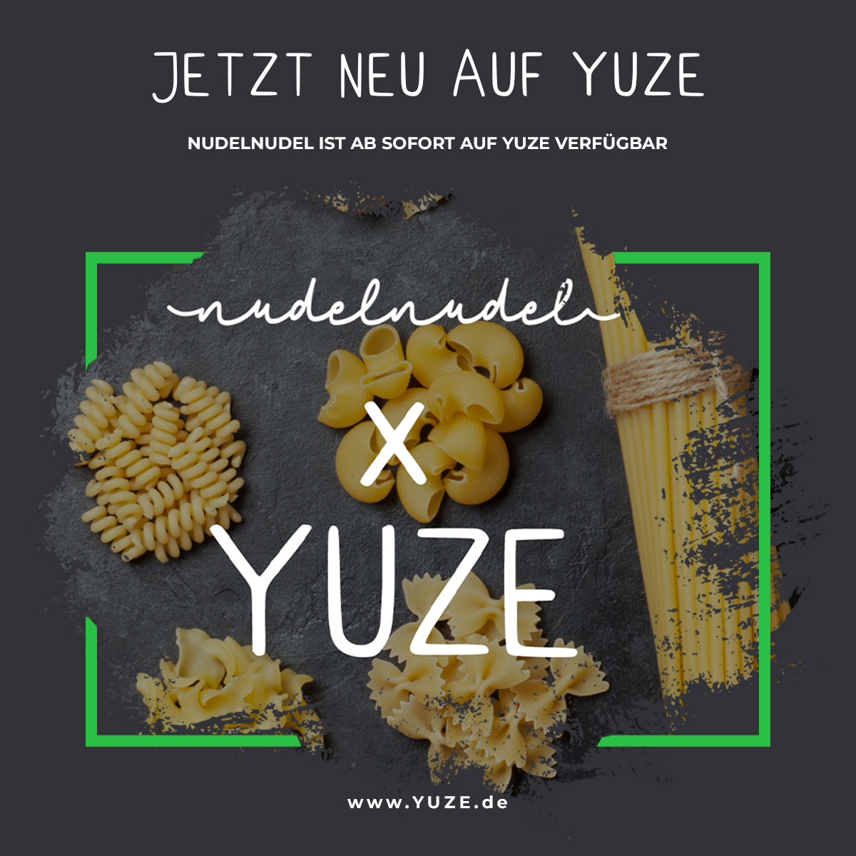 Guten Morgen, ab sofort könnt ihr bei NudelNudel über YUZE.de bestellen. 🍝
Lass dir von uns leckere Nudelkombinationen direkt nach Hause oder auf die Arbeit liefern. 🛵

#kassel #Pasta #nudeln