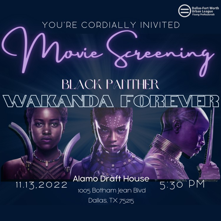 MsDany2U's tweet image. Join @dfwulyp this Sunday for a screening of Black Panther Wakanda Forever! 30 free tickets available! Register below👇🏾dfwulyp.wildapricot.org/event-5039150
#movie #DFWULYP #wakandaforever