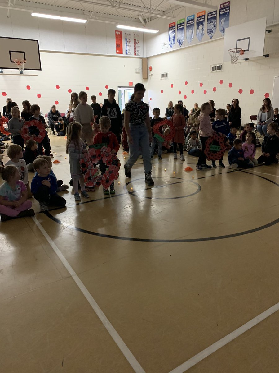 WLELions's tweet photo. Our students participated in a Remembrance Day ceremony yesterday. Please make sure to take time today to discuss and reflect with your kids❤️ https://t.co/r6UOOFFS6J