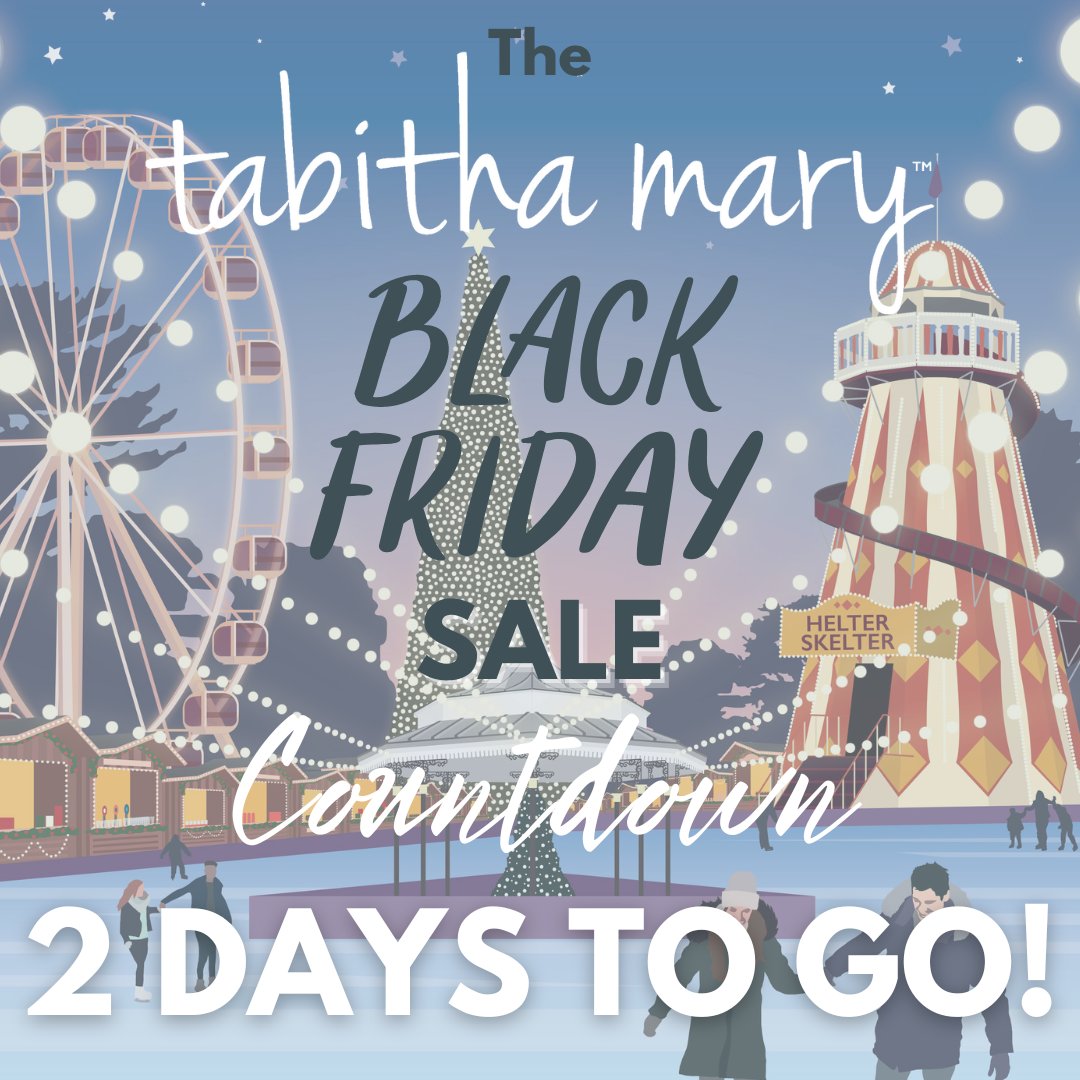 2 DAYS TO GO until our week of #BlackFriday discounts go live!

Make sure you're signed up to our mailing list so that you don't miss the announcement when it goes live - as offers are only valid while stocks last! 

tabithamary.co.uk/newsletter-3/

#travelprint #travelart #railwayprint