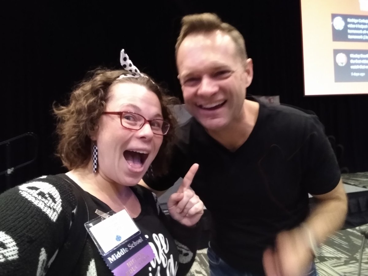 Enjoying the <a href="/Ilaea/">IAEA</a> Art Conference with fellow SD13 Art Teacher <a href="/MissMiulli/">Mrs clay</a> 🎨 Plus look who I got to meet again - It's <a href="/artrageousnate/">Nate</a>! I was thrilled when I found out he was our morning presenter as I use his videos all the time in Art!
#ilbsd13 #Ilaea2022 <a href="/D13Warriors/">Westfield School</a>