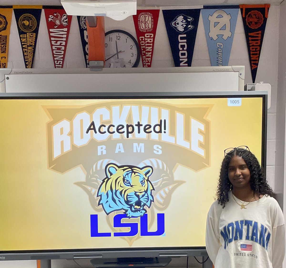A huge congrats to Sara on her acceptance to <a href="/LSU/">LSU</a>!! We are so proud of you! 🐏  🤝 🐯