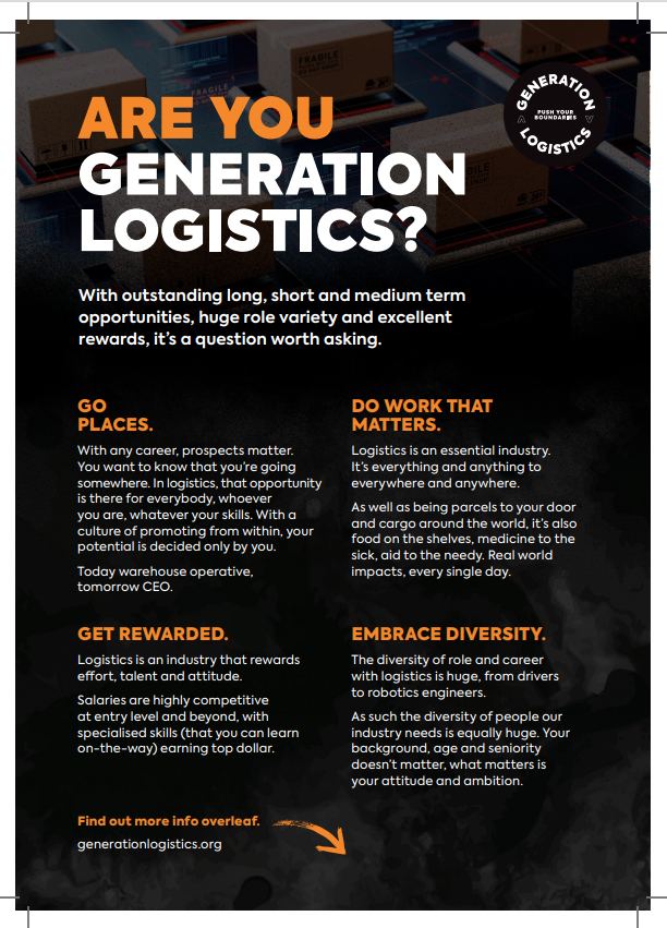 ServiceLeaderBC's tweet photo. Are you interested in a career in Logistics?

Visit https://t.co/J3uBPdwUAS for more information or if you’re not sure what role or area 
is best suited to you - see the QR code on the flyer to  FIND YOUR LOGISTICS! https://t.co/7w7VNYO7Sv