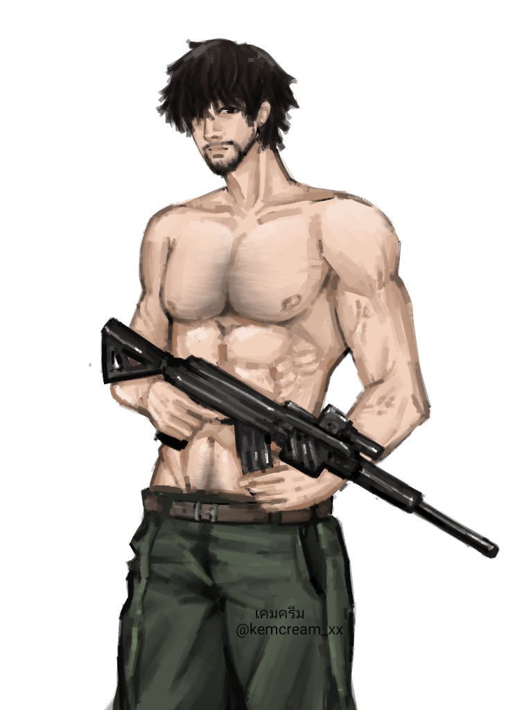 kemcream_xx's tweet photo. ช่วยด้วยชั้นโดนไอ้หมอนี่ตก 
#carlosoliveira #ResidentEvil 
(ขออนุญาตเเวะด้อมนี้นิสนุงนะ อิอิ) https://t.co/yY5qHDq0Da