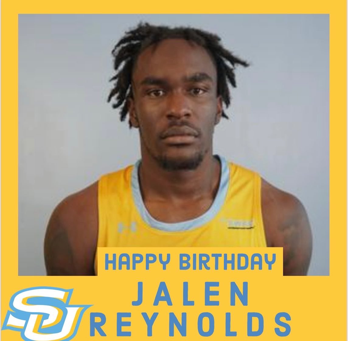 JaguarHoops's tweet photo. Hit that β€οΈοΈ to help us wish Junior, Center Jalen Reynolds @_Jaaay3 a very ππͺπΉπΉπ ππ²π»π½π±ππͺπβΌοΈ#WeAreSouthern #GoJags #SouthernIsTheStandard
#SUBasketball #Family #ProwlOn https://t.co/iFLzNgy0zv