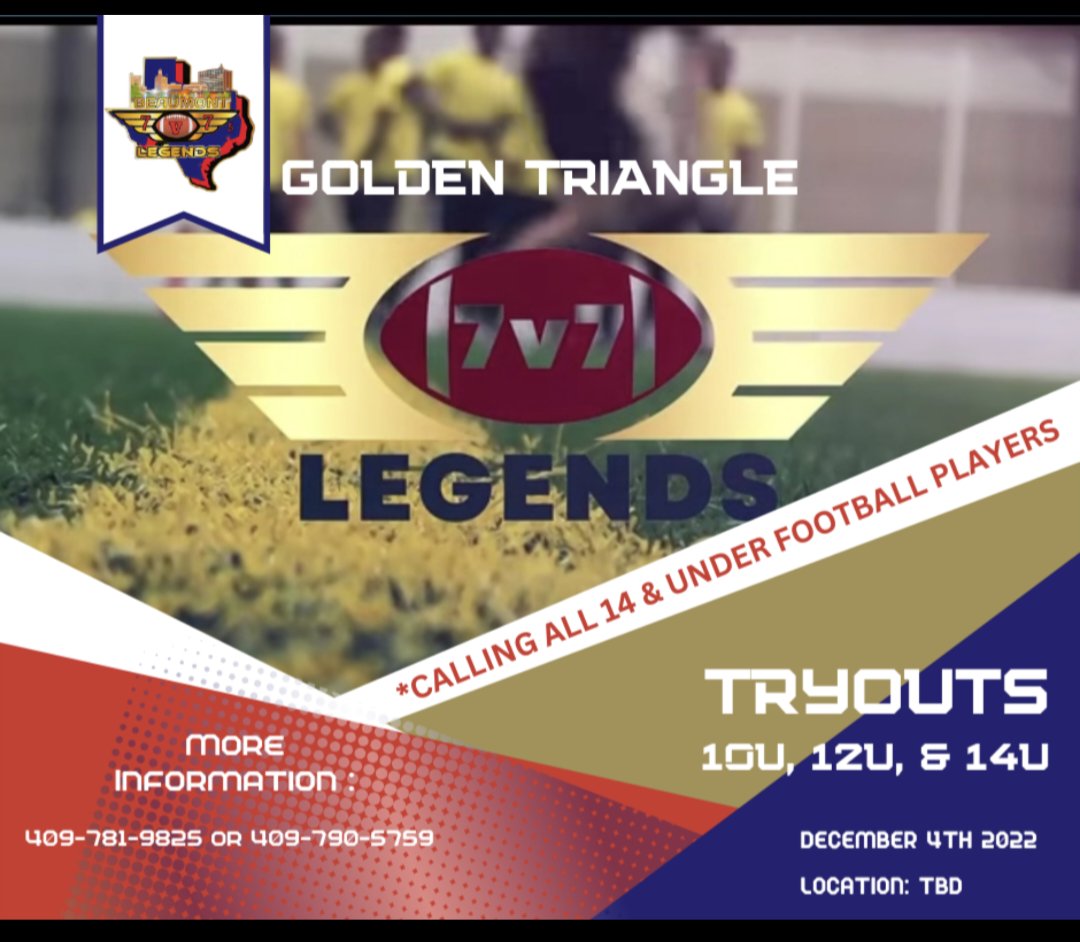 Beaumont Legends 7v7 Football tweet media