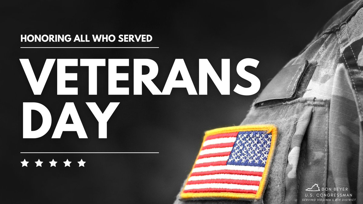 Today, and every day, we extend our deepest gratitude to veterans in VA-08 and across the country for their service and sacrifice. And on this day, we’re also reminded of our duty to ensure our veterans have access to the resources and benefits they’ve earned.