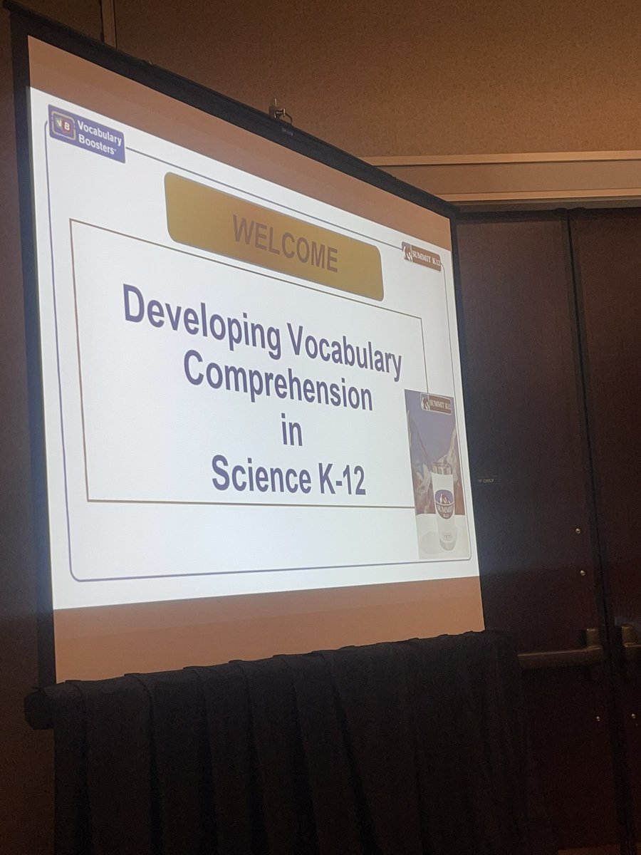 Ready to learn ! Vocabulary comprehension is KEY! 
<a href="/summit_k12/">SummitK12</a> #STATCAST22