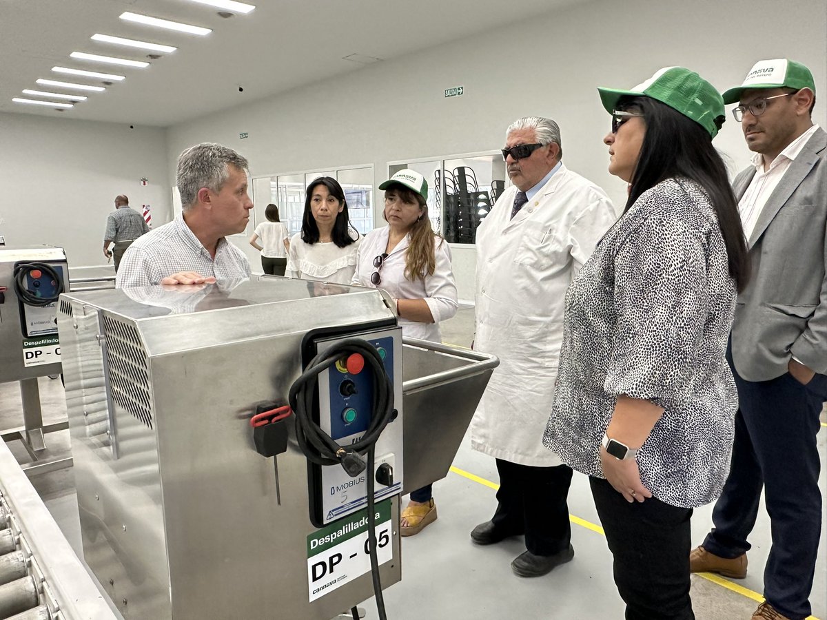 EstebanSalud's tweet photo. #Ahora recorremos #Cannava, la primera planta industrial que procesa #CannabisMedicinal en la #Argentina. Vimos todo el proceso productivo que permite garantizar el acceso a productos #seguros y de #calidad, aprobados por @ANMATsalud. https://t.co/Quszb44gkE