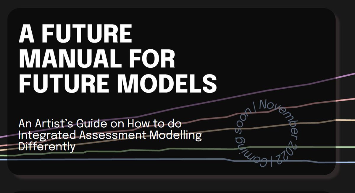 Mariƫsse van Sluisveld (@marieyesse) on Twitter photo COMING SOON: What do you get if you let <a href="/LisettevBeek/">Lisette van Beek</a> and 2 artists in residence talk to #IAM modellers?
ššš
"A Future Manual For Future Models - An artists guide on How to do Integrted Assessment Modelling Differently" futuremodelsmanual.com <a href="/IMAGE_PBL/">IMAGE model</a> #Symposium2022 COMING SOON: What do you get if you let <a href="/LisettevBeek/">Lisette van Beek</a> and 2 artists in residence talk to #IAM modellers?
ššš
"A Future Manual For Future Models - An artists guide on How to do Integrted Assessment Modelling Differently" futuremodelsmanual.com <a href="/IMAGE_PBL/">IMAGE model</a> #Symposium2022