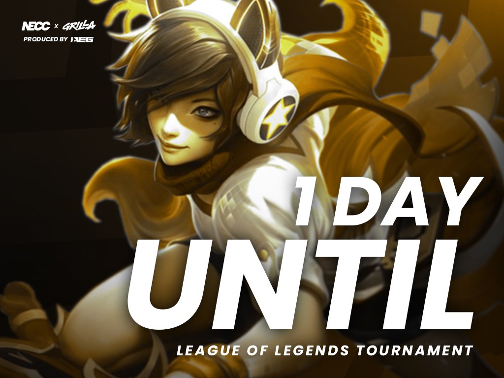 Take to Summoner's Rift with <a href="/neccgames/">NECC</a> and Grilla 

The event kicks off TOMORROW with group play through to the quarterfinals.

Tune in Sunday on Twitch to see the Semifinals and the Finals as the best of college esports do battle LIVE! 

#GrillaEsports #NECCxGrilla