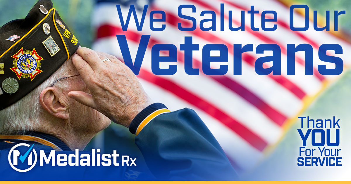 medalistrx's tweet photo. Thank you to all the brave men and women who have served our country for generations. This #VeteransDay, we salute you.

#PharmacyBenefits #EveryClaimEveryDay #EmployerPBM https://t.co/54nazEJUI3