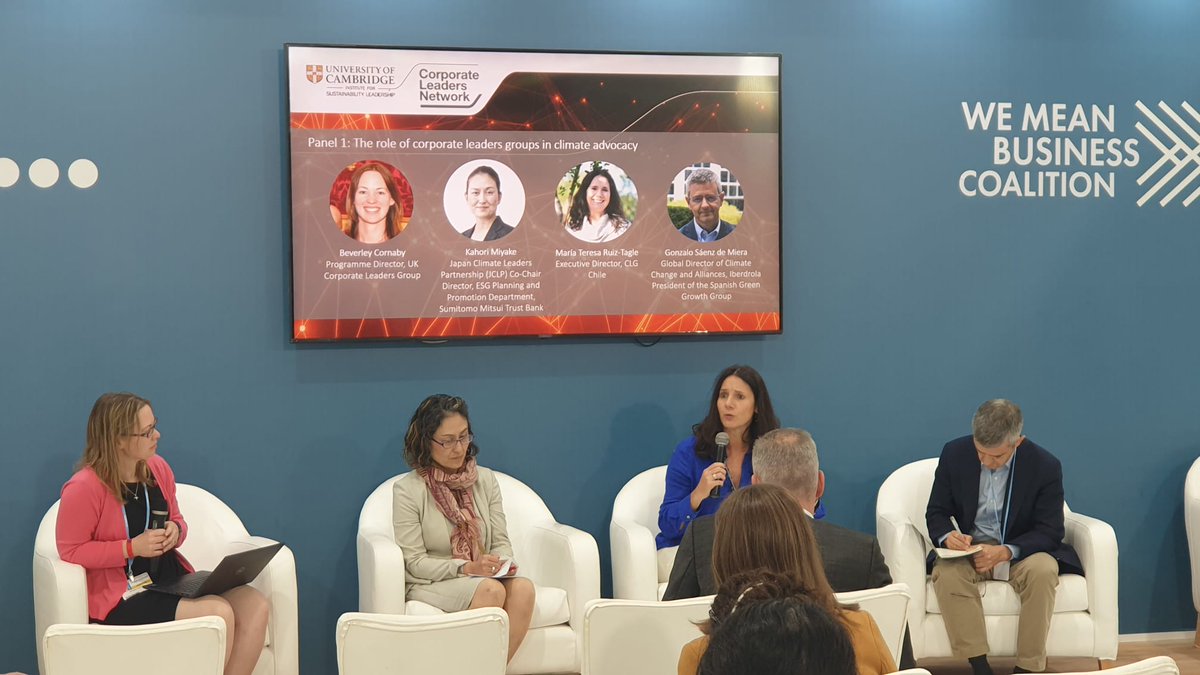 Corporate Leaders Groups (@climateclg) on Twitter photo .<a href="/clg_chile/">CLG-Chile 🌎</a> Executive Director María Teresa Ruiz-Tagle: 'We need to work together and involve all industrial sectors upstream and downstream, supply chains and interact with government. Being able to share and learn from others help us a lot'. CLN relaunch at #COP27 .<a href="/clg_chile/">CLG-Chile 🌎</a> Executive Director María Teresa Ruiz-Tagle: 'We need to work together and involve all industrial sectors upstream and downstream, supply chains and interact with government. Being able to share and learn from others help us a lot'. CLN relaunch at #COP27