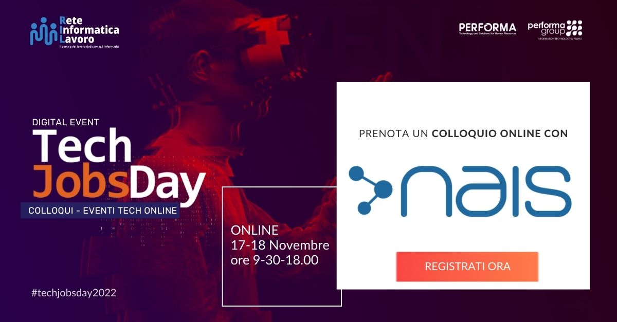 Reteinformatica's tweet image. Al #techjobsday2022 incontra il team di NAIS, che propone servizi di consulenza specializzata con attenzione particolare data alla #SicurezzaInformatica. ✅ Scopri le posizioni aperte.
 Registrati ora: bit.ly/31uOl5P

#lavoro #cybersecuritytips