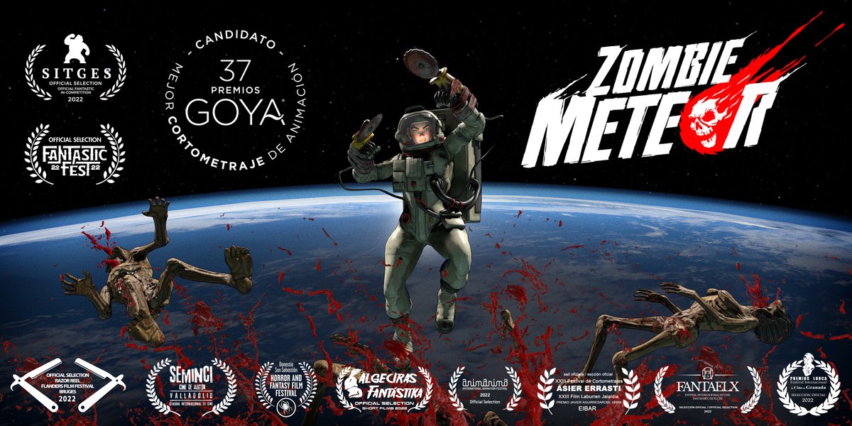 ParamotionFilms's tweet photo. ¡Qué emoción!✨Nuestro corto de animación #ZombieMeteor ya está disponible en VEOMAC para la valoración de los académicos para @PremiosGoya 📣🧟‍♀️

Esperamos que lo disfrutéis mucho, estamos ya trabajando en el largometraje para llegar con nuestro meteorito a la gran pantalla🌋 https://t.co/W025CWUwVX