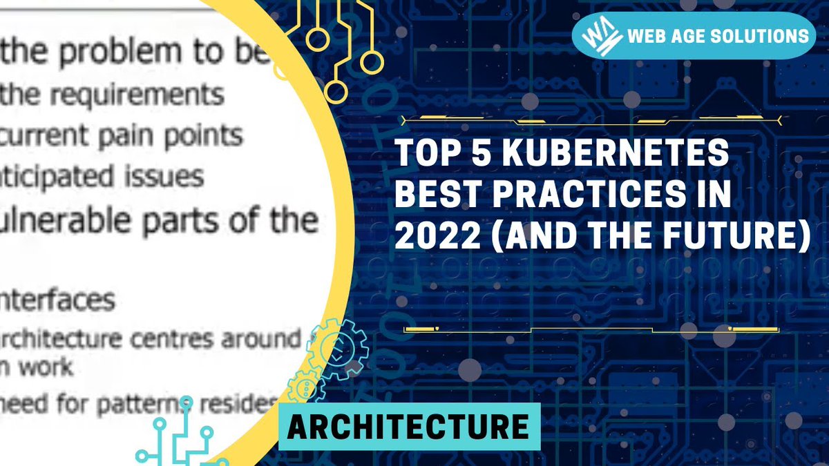 WebAgeSolutions's tweet image. Top 5 #Kubernetes best practices in 2022 (and the future)
📲 Top 5 Kubernetes best practices in 2022 (and the future) ecs.page.link/5qSKo
#KubernetesArchitecture #NodeManagement #Programming