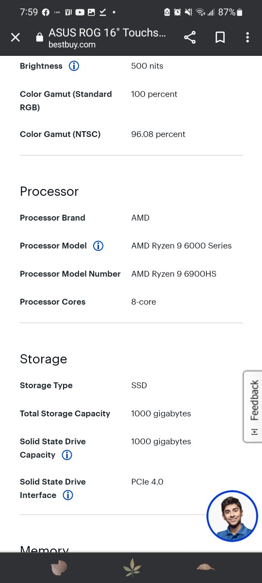 orb_night's tweet photo. @JarrodsTech These are the specs for laptop #2 https://t.co/1YNUVk0FYr