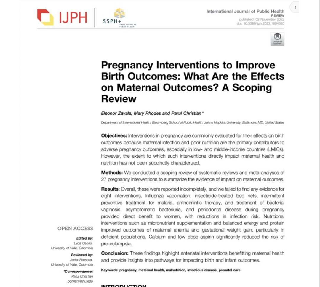 A recent paper by Eleonor Zavala, Mary Rhodes, and <a href="/ParulChristian/">Parul Christian</a>  reinforced again that it is time to focus on women’s health instead of only child survival! #womenhealth @unwomen <a href="/WHO/">World Health Organization (WHO)</a> <a href="/UNICEF/">UNICEF</a> <a href="/WorldBank/">World Bank</a>