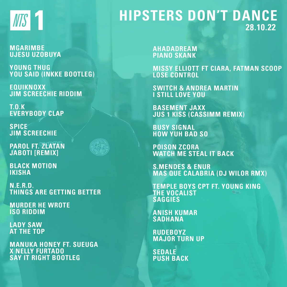 hddldn's tweet photo. We had a lot of fun mixing recent bangers with some forgotten favourites on our latest @NTSlive show.

https://t.co/pkEdtHl17q 

Music from @Equiknoxx_Music @ahadadream @PoisonZcora @BoaKusasa @mariimals @biancaoblivion @fallow2chalice @DJMURLO @schlachthofbrnx @Ayy_G inside! https://t.co/gjvKcWSDmJ