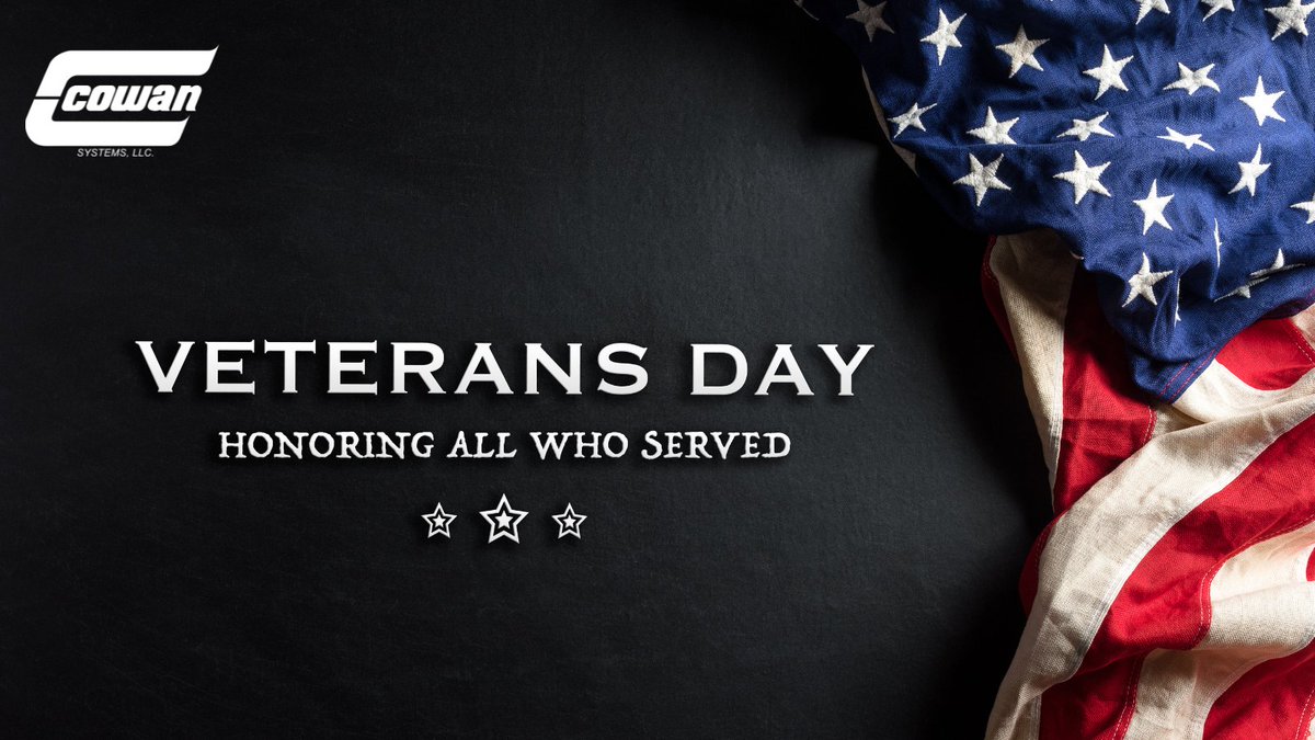 Today we at Cowan Systems celebrate all that America’s Veterans have done for us. To our Team Members, Drivers, Agents, Clients, Carriers and Associates who have served, thank you for your patriotism, your bravery, and your willingness to serve. We are forever grateful.